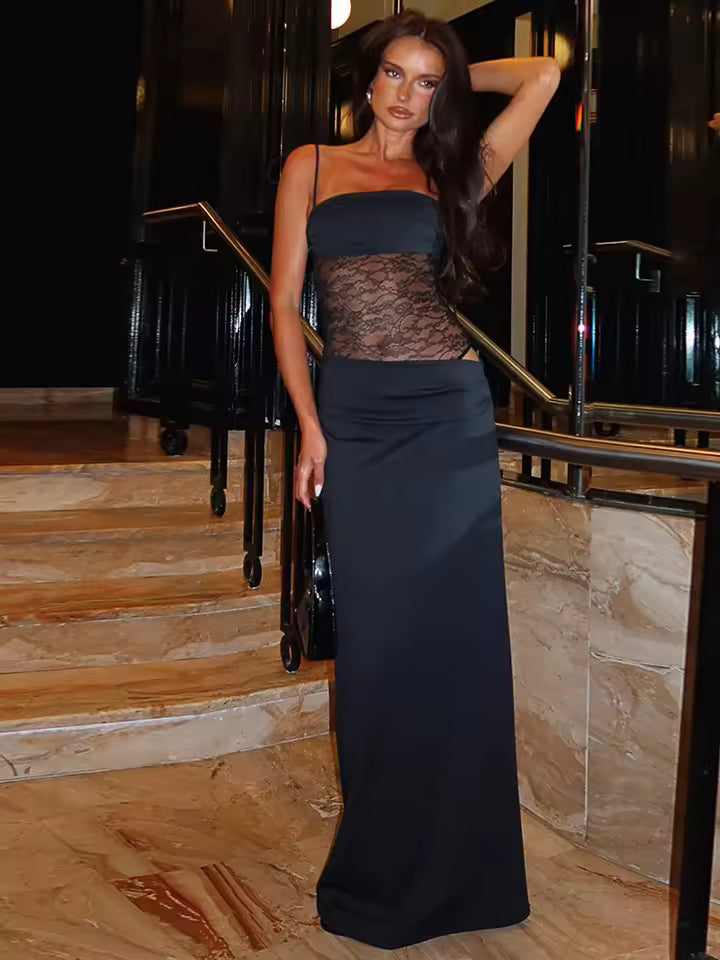 Kamilly Beauty - Vestido elegante con encaje