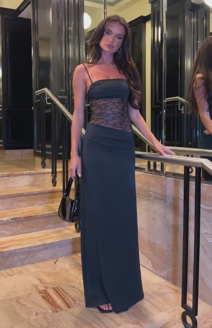 Kamilly Beauty - Vestido elegante con encaje